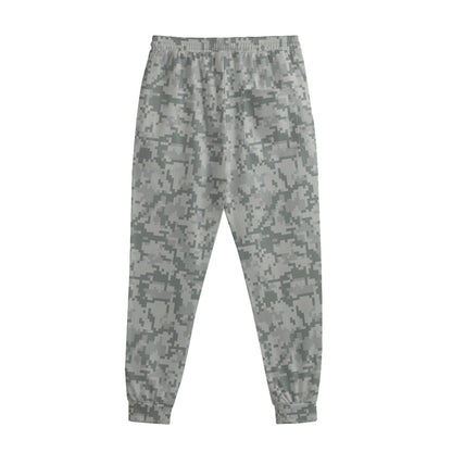 Tan Digital Camo Pattern Print Sweatpants