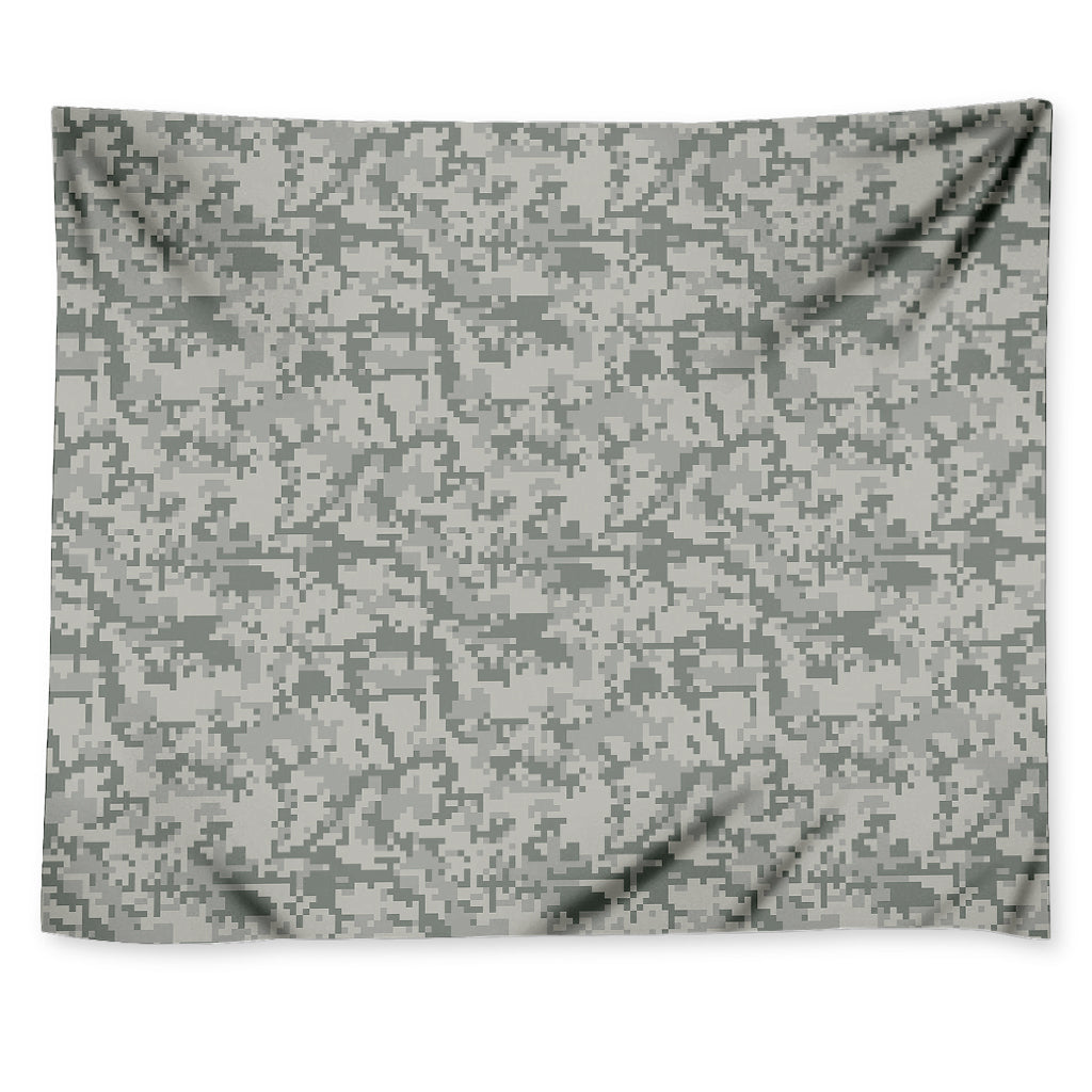 Tan Digital Camo Pattern Print Tapestry