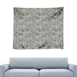 Tan Digital Camo Pattern Print Tapestry