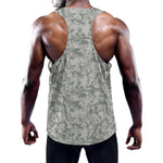Tan Digital Camo Pattern Print Training Tank Top