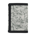 Tan Digital Camo Pattern Print Trifold Wallet