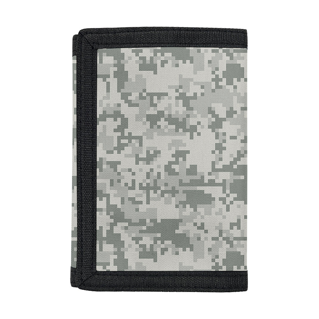 Tan Digital Camo Pattern Print Trifold Wallet