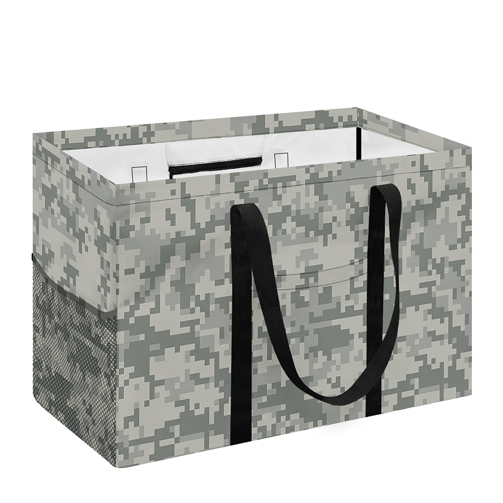 Tan Digital Camo Pattern Print Utility Tote Bag