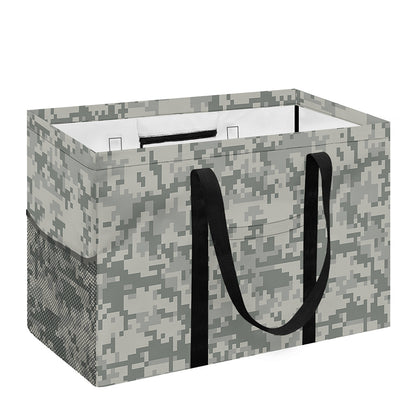 Tan Digital Camo Pattern Print Utility Tote Bag