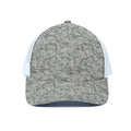Tan Digital Camo Pattern Print White Mesh Trucker Hat