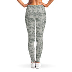 Tan Digital Camo Pattern Print Women's Leggings