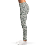 Tan Digital Camo Pattern Print Women's Leggings