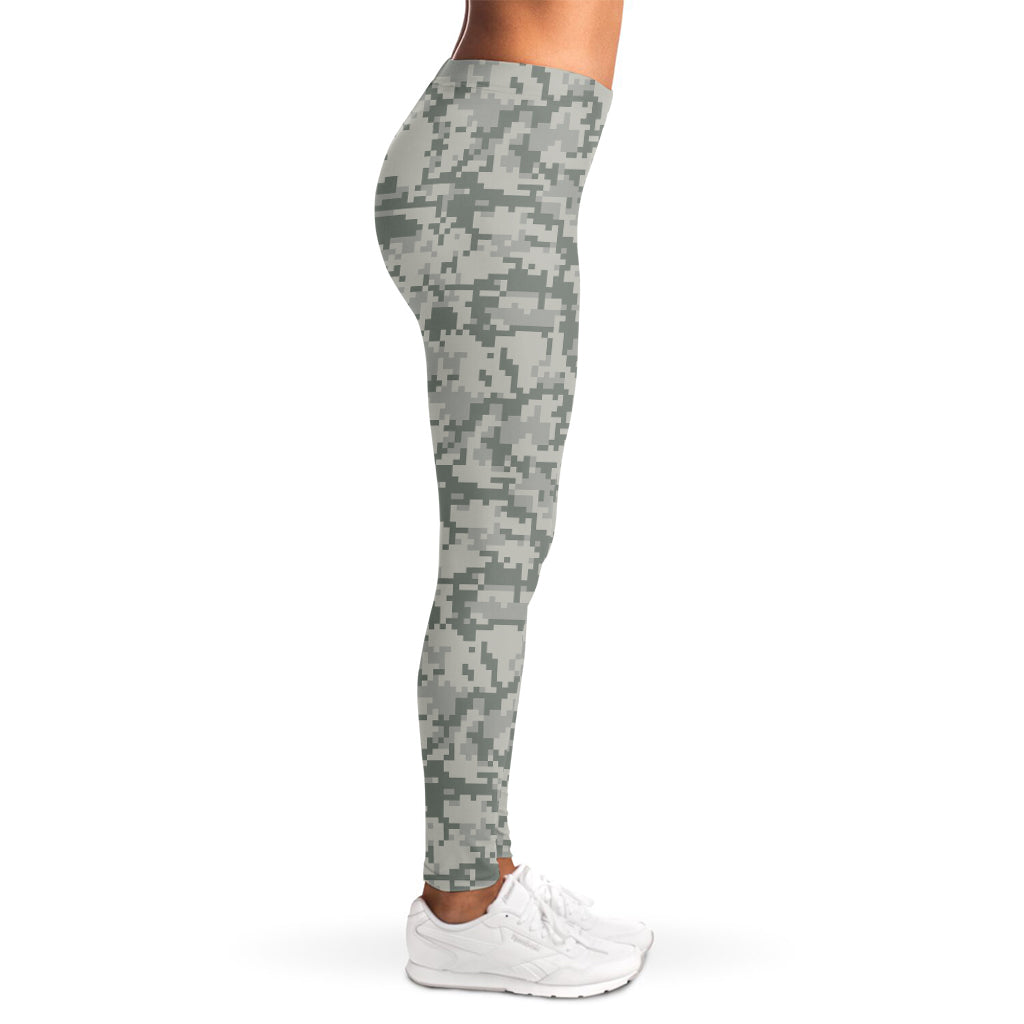Tan Digital Camo Pattern Print Women's Leggings