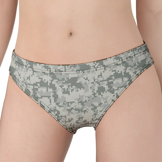 Tan Digital Camo Pattern Print Women's Panties