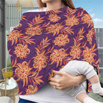 Tangerine Floral Bohemian Pattern Print Baby Seat Cover