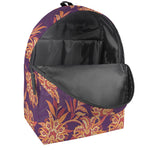 Tangerine Floral Bohemian Pattern Print Backpack