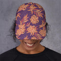 Tangerine Floral Bohemian Pattern Print Baseball Cap