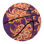 Tangerine Floral Bohemian Pattern Print Basketball