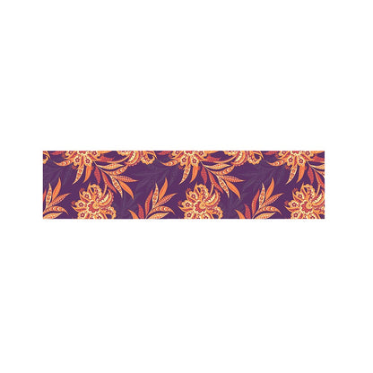 Tangerine Floral Bohemian Pattern Print Bed Runner