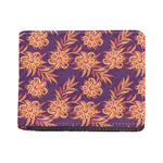 Tangerine Floral Bohemian Pattern Print Bifold Wallet