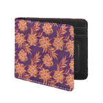 Tangerine Floral Bohemian Pattern Print Bifold Wallet