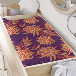 Tangerine Floral Bohemian Pattern Print Changing Pad Cover