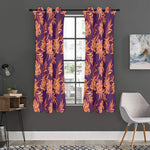 Tangerine Floral Bohemian Pattern Print Curtain