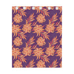 Tangerine Floral Bohemian Pattern Print Curtain