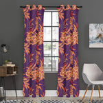Tangerine Floral Bohemian Pattern Print Curtain