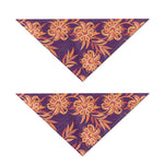 Tangerine Floral Bohemian Pattern Print Dog Bandana