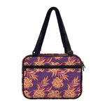 Tangerine Floral Bohemian Pattern Print Double Strap Bible Bag