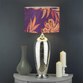 Tangerine Floral Bohemian Pattern Print Drum Lamp Shade