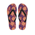 Tangerine Floral Bohemian Pattern Print Flip Flops