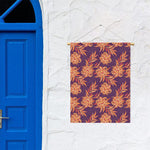 Tangerine Floral Bohemian Pattern Print Garden Flag