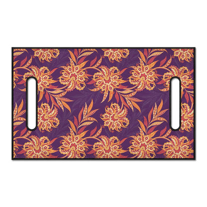 Tangerine Floral Bohemian Pattern Print Golf Cart Seat Cover