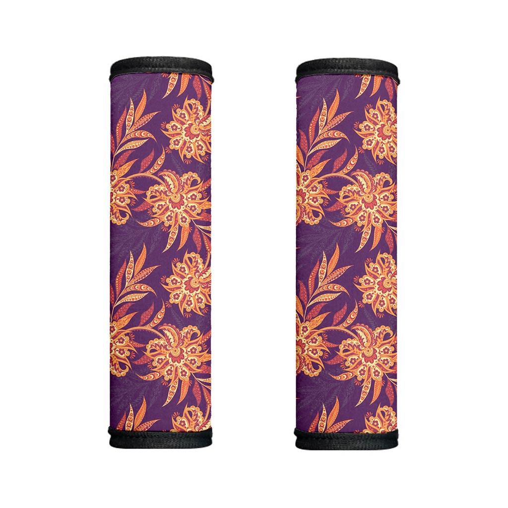 Tangerine Floral Bohemian Pattern Print Handle Covers
