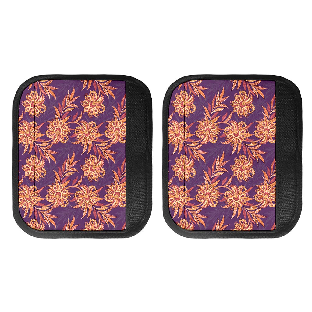 Tangerine Floral Bohemian Pattern Print Handle Covers