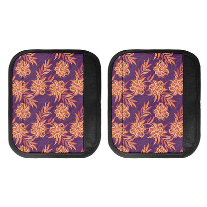 Tangerine Floral Bohemian Pattern Print Handle Covers