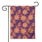 Tangerine Floral Bohemian Pattern Print House Flag