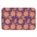 Tangerine Floral Bohemian Pattern Print Indoor Door Mat