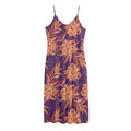 Tangerine Floral Bohemian Pattern Print Jersey Midi Cami Dress