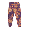 Tangerine Floral Bohemian Pattern Print Jogger Pants