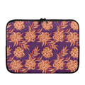 Tangerine Floral Bohemian Pattern Print Laptop Sleeve