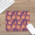 Tangerine Floral Bohemian Pattern Print Mouse Pad