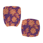 Tangerine Floral Bohemian Pattern Print Office Chair Cover