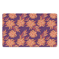 Tangerine Floral Bohemian Pattern Print Polyester Doormat
