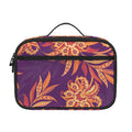 Tangerine Floral Bohemian Pattern Print Portable Lunch Bag