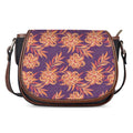 Tangerine Floral Bohemian Pattern Print Saddle Bag