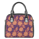 Tangerine Floral Bohemian Pattern Print Shoulder Handbag