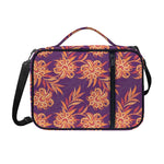 Tangerine Floral Bohemian Pattern Print Shoulder Strap Bible Bag