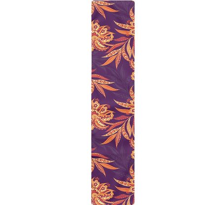Tangerine Floral Bohemian Pattern Print Table Runner