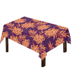 Tangerine Floral Bohemian Pattern Print Tablecloth