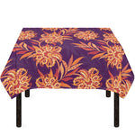 Tangerine Floral Bohemian Pattern Print Tablecloth