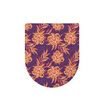 Tangerine Floral Bohemian Pattern Print Toilet Lid Cover