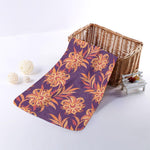 Tangerine Floral Bohemian Pattern Print Towel